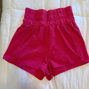 pink athletic shorts size medium